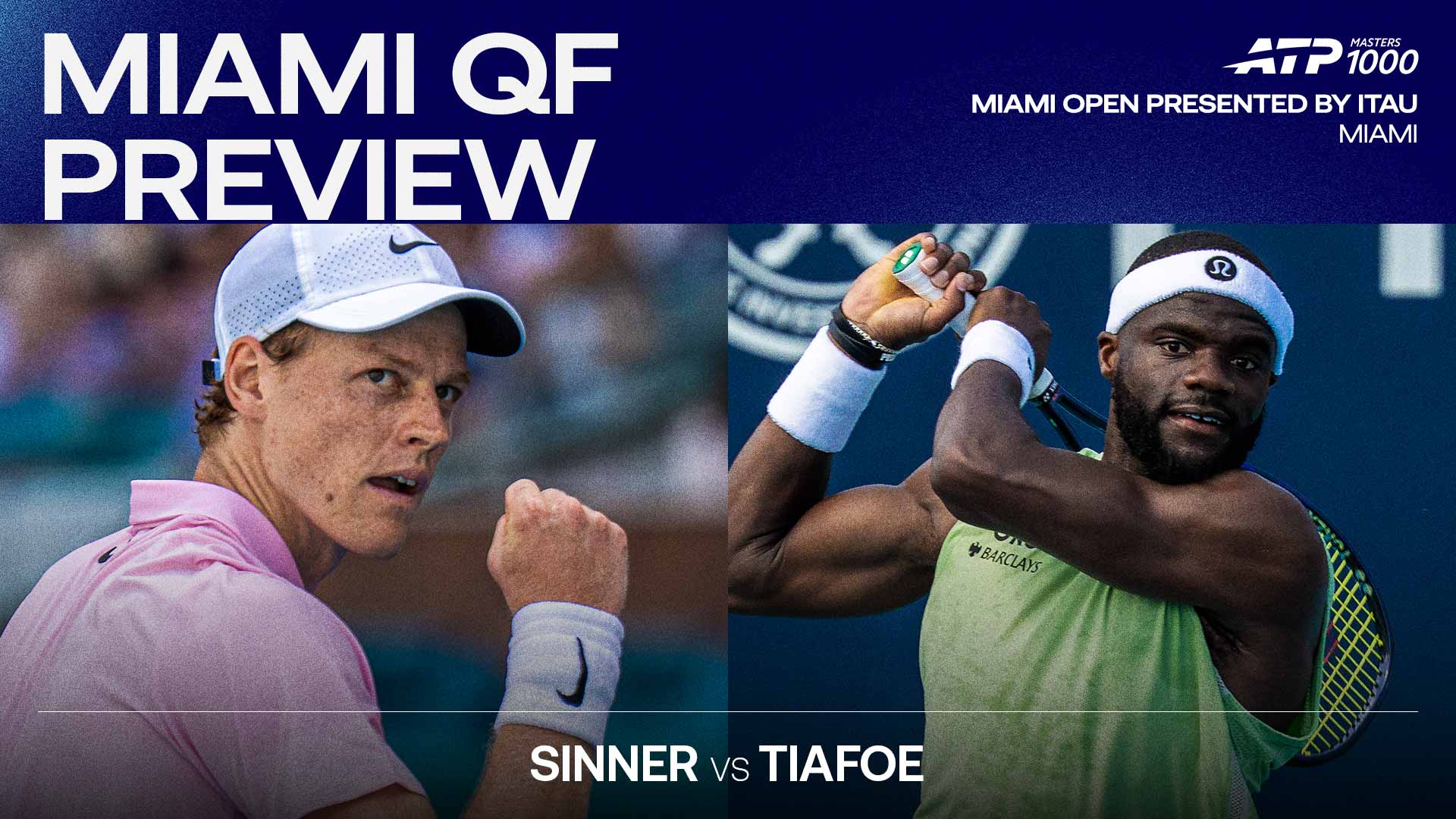 Miami QF Preview: Can Jannik Sinner extend perfect Masters set streak against Frances Tiafoe? | ATP Tour