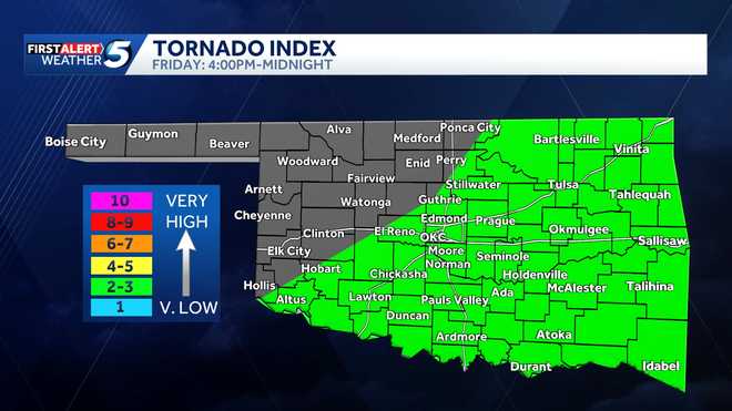 April 3, 2026, Oklahoma tornado risk