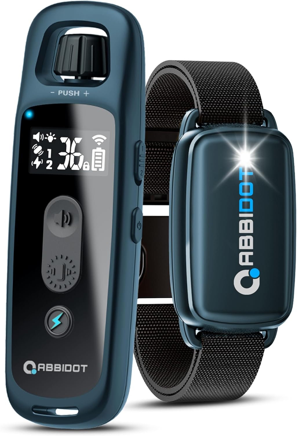 ABBIDOT Shock Collar with Remote for Dogs, 3300 FT Rechargeable E-Collar for Small Medium Large Dogs (15-120 lbs)