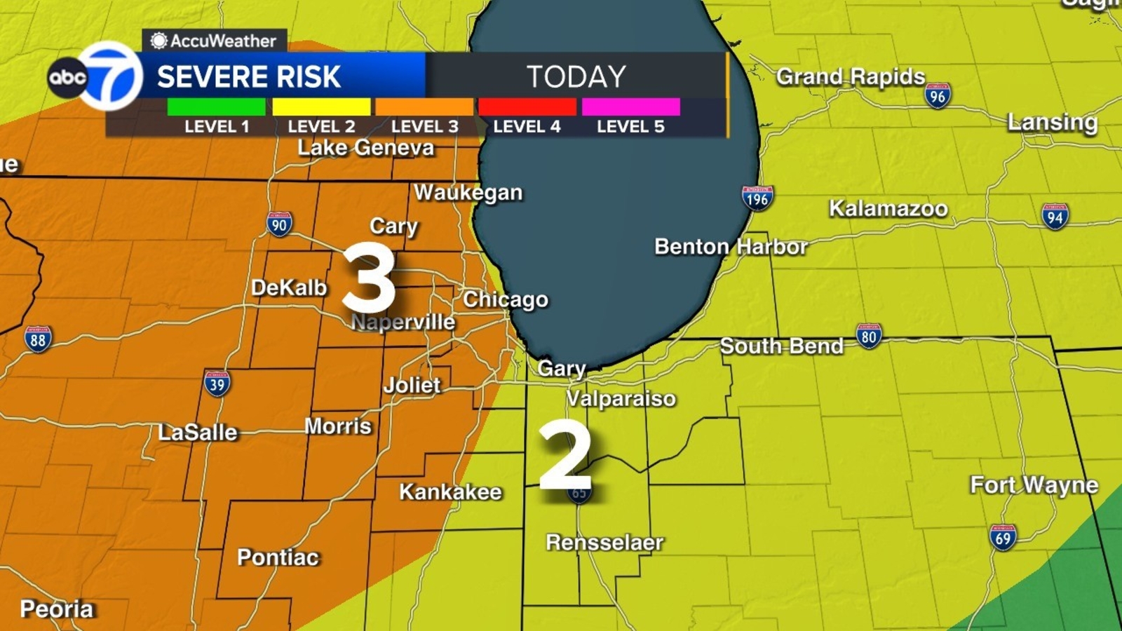 Chicago, Illinois weather forecast today: Tornado Watch for parts of area, strong storms expected with high winds | LIVE RADAR