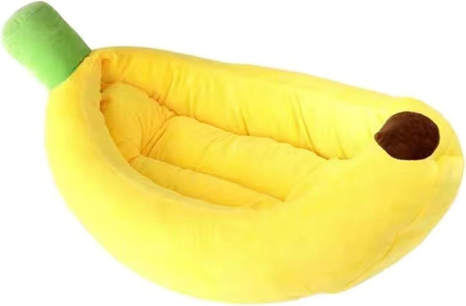 Dog & Cat Bed for Indoor Cats Relaxing Banana Mattress Fluffy Pet Mattress Waterproof Memory Foam Pet Bed with Sides Suitable for Small and Medium-Sized Dogs and Cats Guinea Pig Bed (Medium)