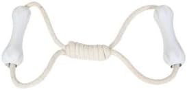 Eco-Friendly Dog Toy – Rubber Rope Tug – White