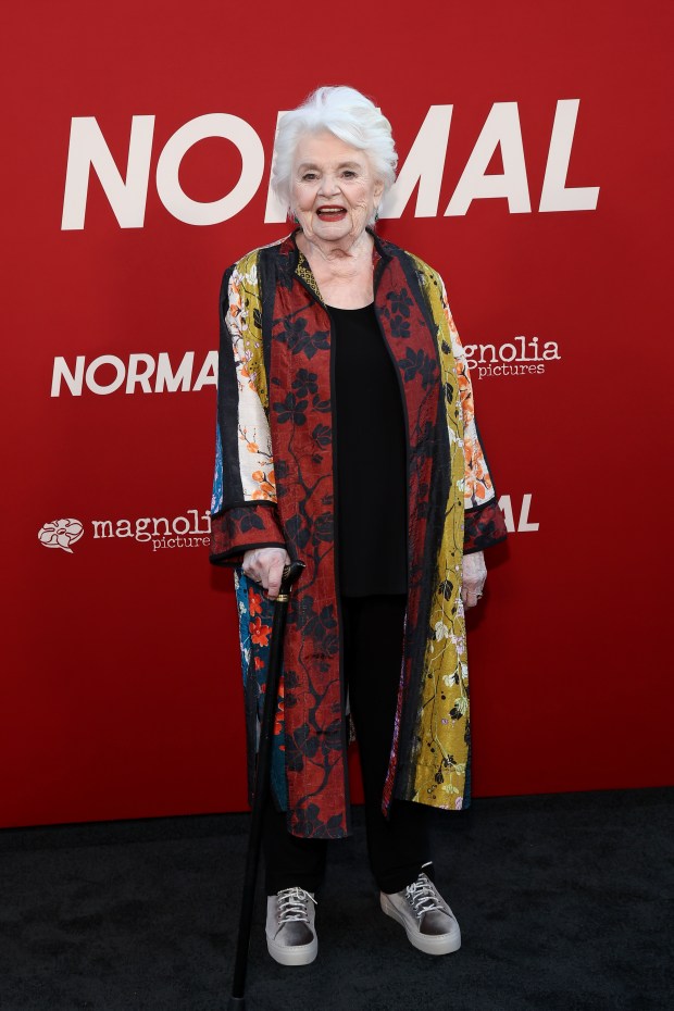 LOS ANGELES, CALIFORNIA - APRIL 15: June Squibb attends the Los Angeles Premiere of Magnolia Pictures "Normal" at Hollywood American Legion on April 15, 2026 in Los Angeles, California. (Photo by Tommaso Boddi/Getty Images)
