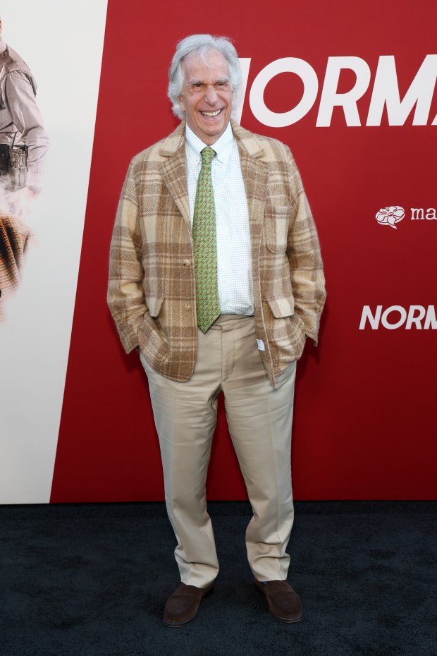 LOS ANGELES, CALIFORNIA - APRIL 15: Henry Winkler attends the Los Angeles premiere of Magnolia Pictures "Normal" at Hollywood American Legion on April 15, 2026 in Los Angeles, California. (Photo by Tommaso Boddi/Getty Images)