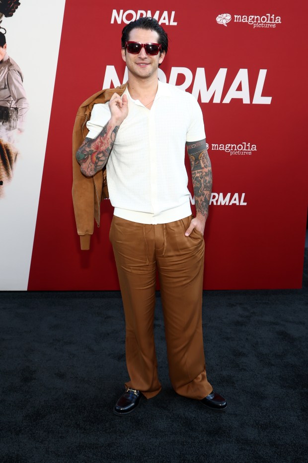 LOS ANGELES, CALIFORNIA - APRIL 15: Tyler Posey attends the Los Angeles premiere of Magnolia Pictures "Normal" at Hollywood American Legion on April 15, 2026 in Los Angeles, California. (Photo by Tommaso Boddi/Getty Images)