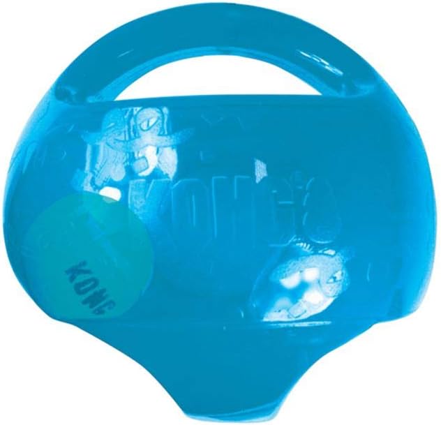 KONG Jumbler Ball – Interactive Toy for Dog & Puppy Playtime – Fetch Toy with Tennis Ball – Dog Supplies for Engaging Play – for Large/XL Dogs – Randomly Provided Color