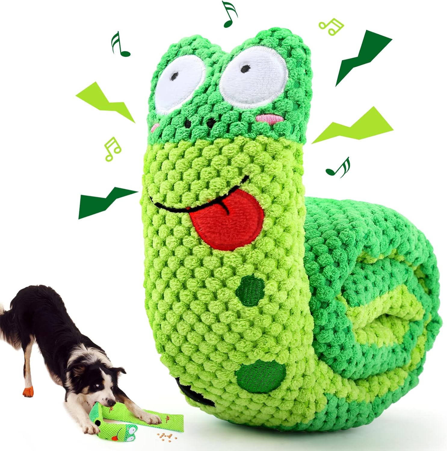 Letsmeet Squeak Dog Toys for Stress Release & Boredom Relief, Dog Puzzle IQ Training, Snuffle Foraging Instinct Training – Suitable for Small, Medium & Large Dogs