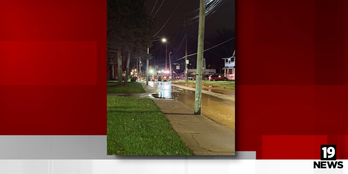 Massive water main break on Cleveland’s east side