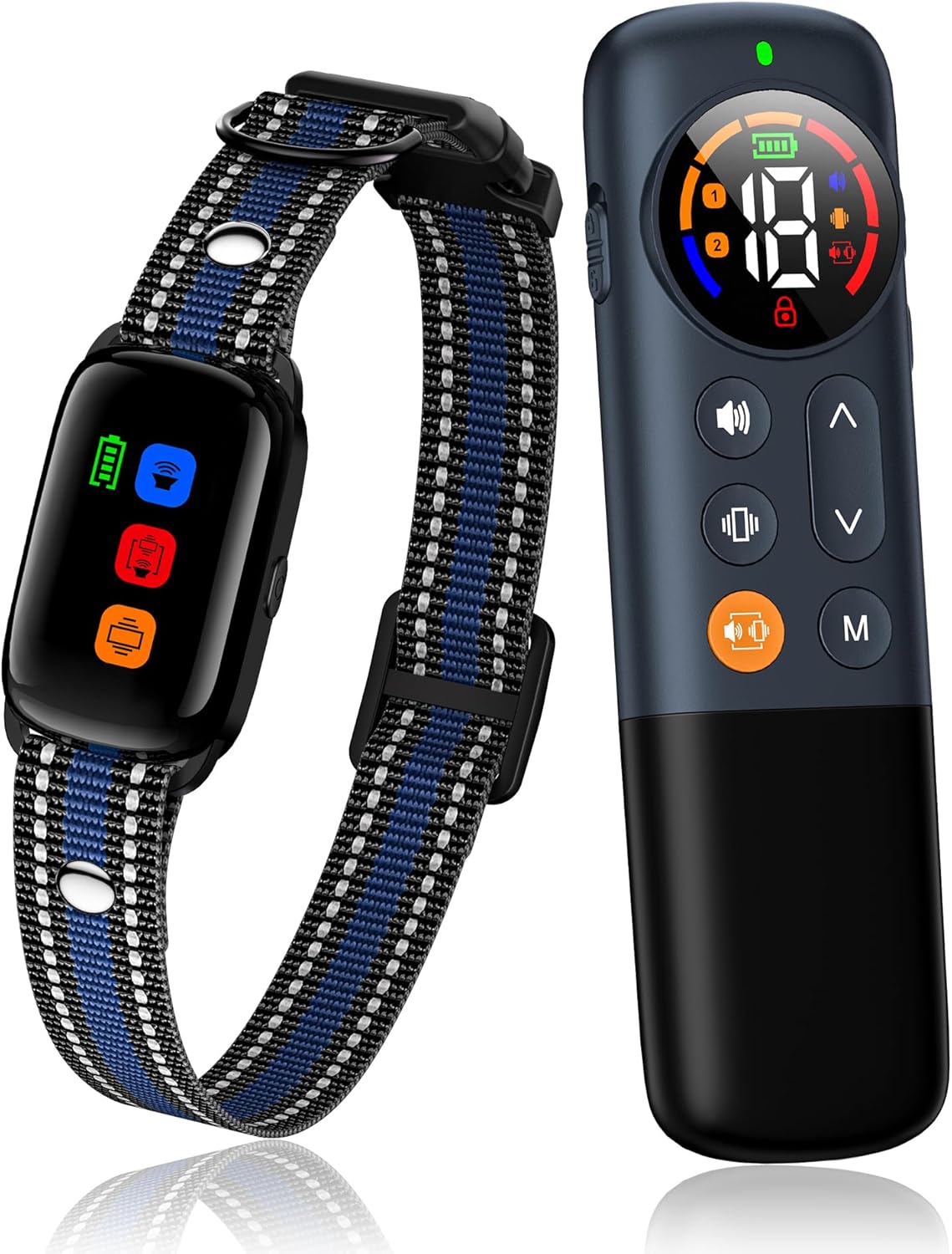 No Shock Dog Training Collar Vibrating Dog Collar with Remote 3300ft, Beep and Vibration Collar for Dogs 10-120lbs, Waterproof | Safe Lock | Painless&Humane to Stop Bad Behaviors