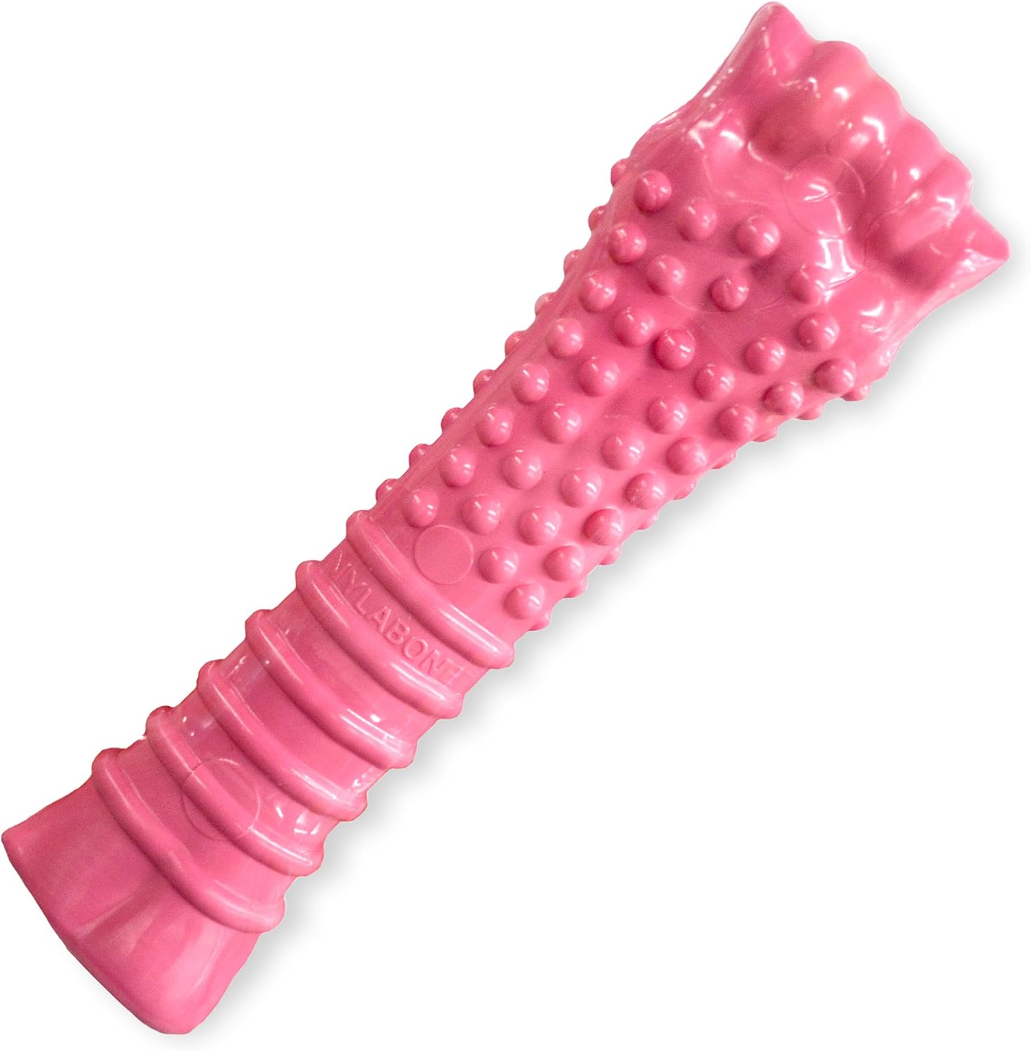 Nylabone Power Chew Breast Cancer Awareness Femur Bone Chew Toy for Dogs, Indestructible Dog Toys for Aggressive Chewers, Chicken Flavor, X-Large/Souper (1 Count)