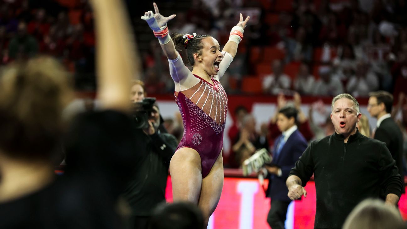 Oklahoma’s Faith Torrez wins NCAA gymnastics all-around title