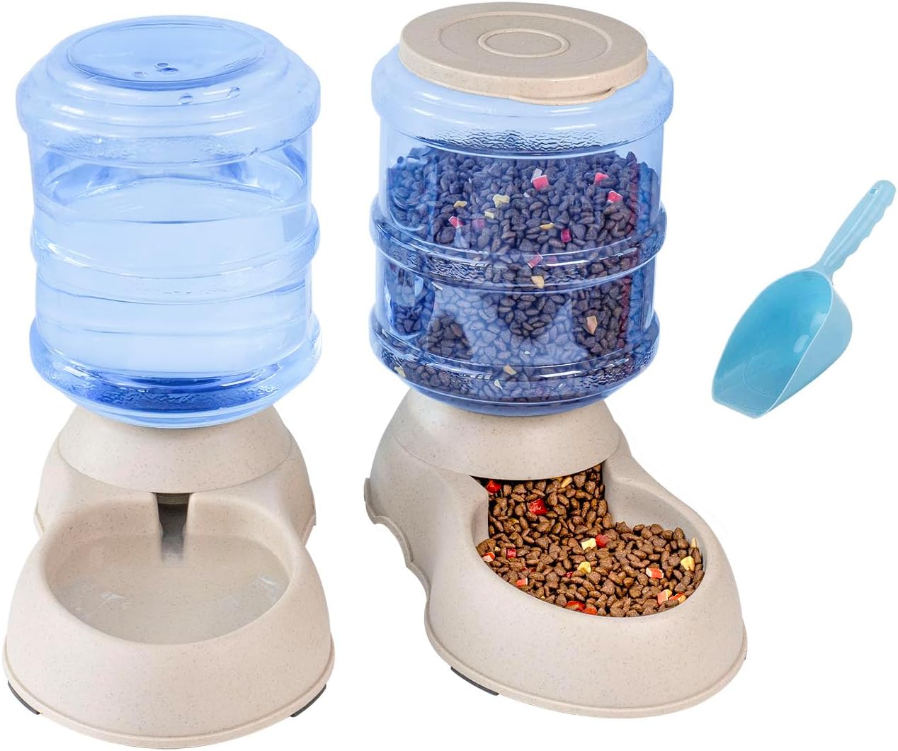 Pet Feeding Solution Automatic Cat & Dog Cafe Feeder and Water Dispenser in Set with Food Scoop – Ito Rocky 6-Meal Automatic Food Dispenser for Small/Middle Puppy and Kitten