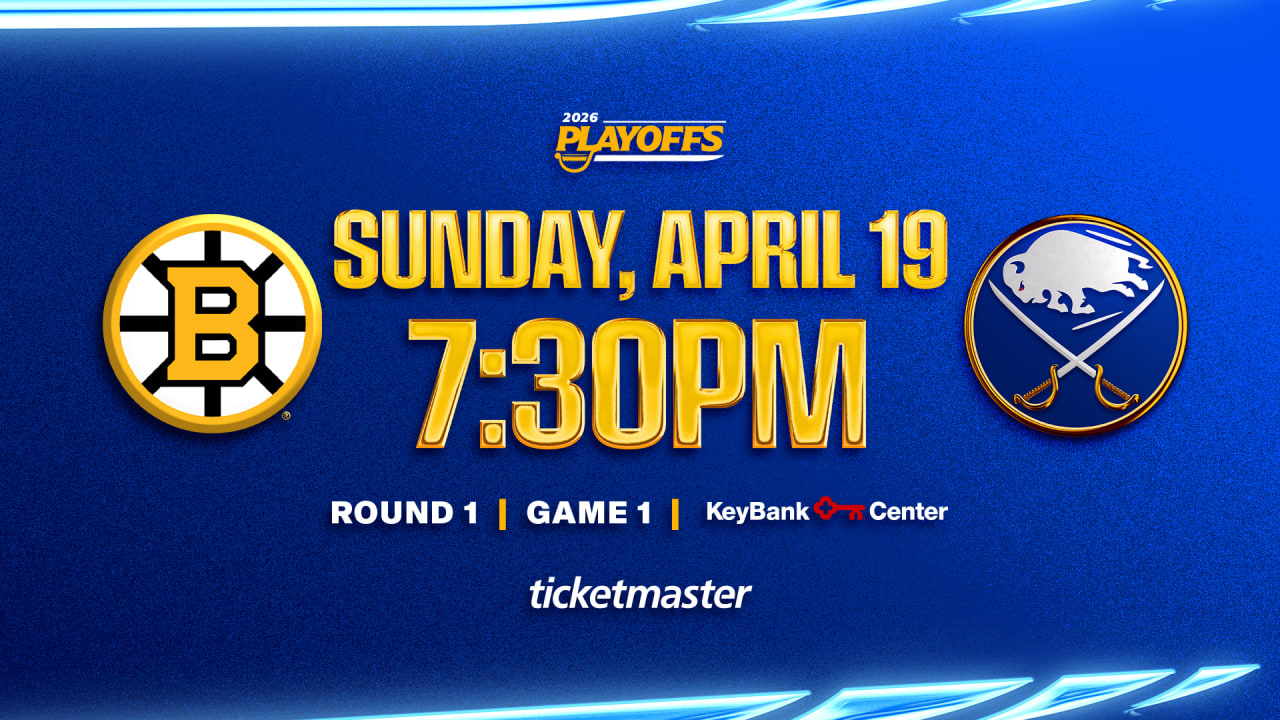 Sabres to open playoffs on Sunday, April 19