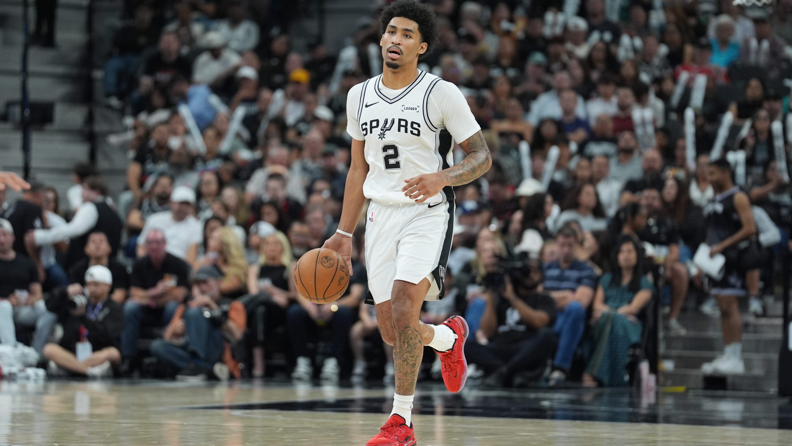 San Antonio Spurs rookie guard Dylan Harper couldn’t be in a better position