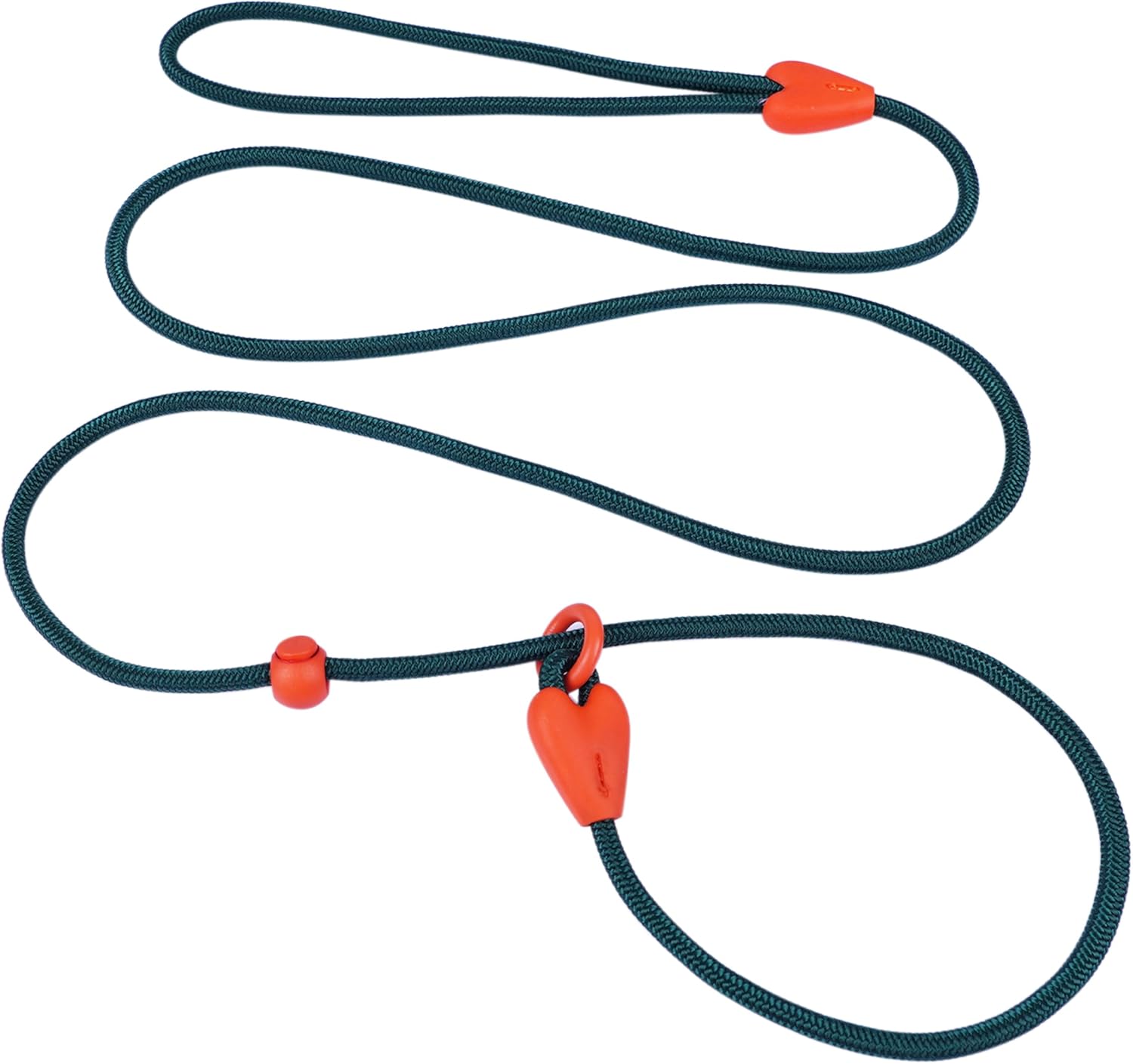 Slip Lead for Dogs Dog Leash Dog Leash for Small Medium Dogs Puppy Leash 6FT 6 Colors Strong Nylon Dog Training Leash No Pull Rope (Green)