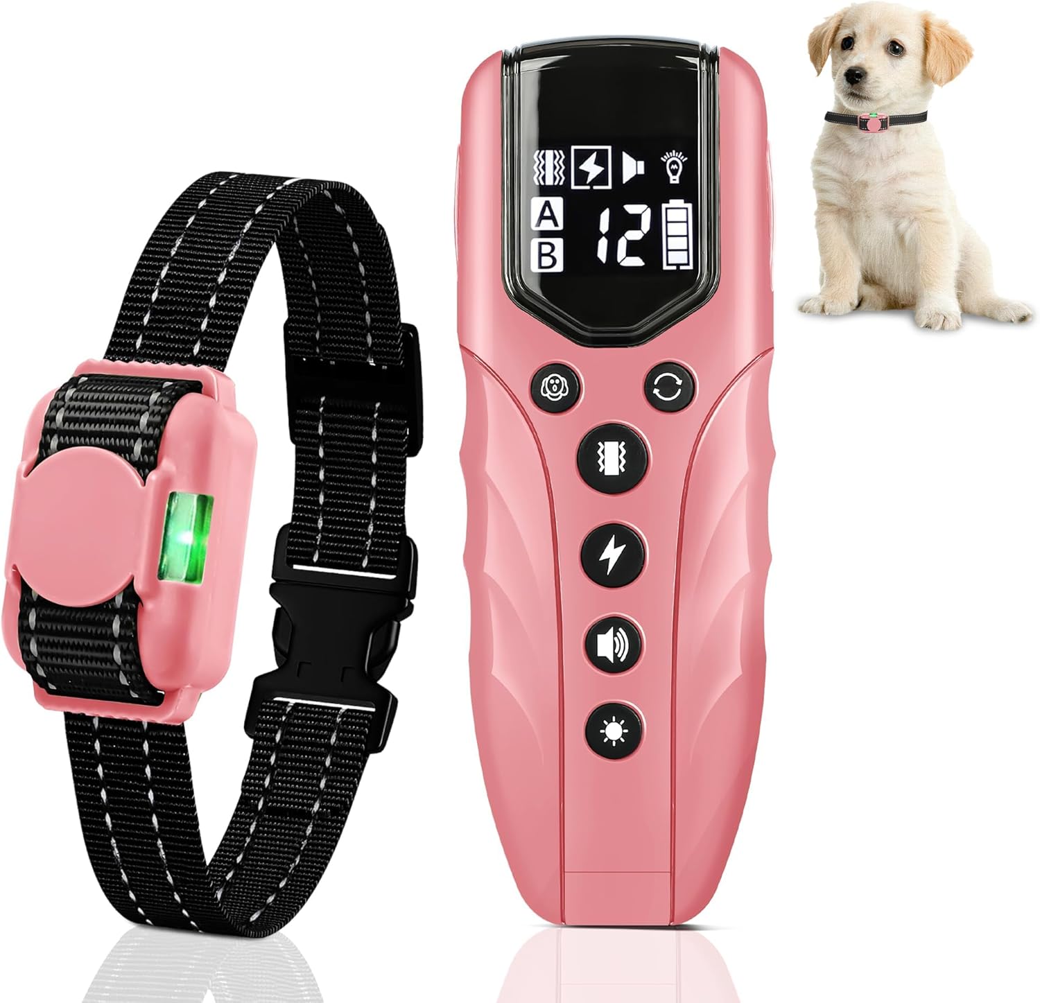Small Dog Training Collar,Pink