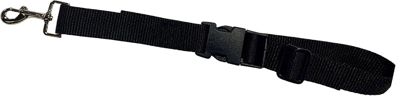 Snoozer Lookout Replacement Strap – Dog Seat Belt for Car, Doggy Seatbelt, Attaches to Harness for Small and Medium Sized Dogs, Adjustable Strap with Clip – Black