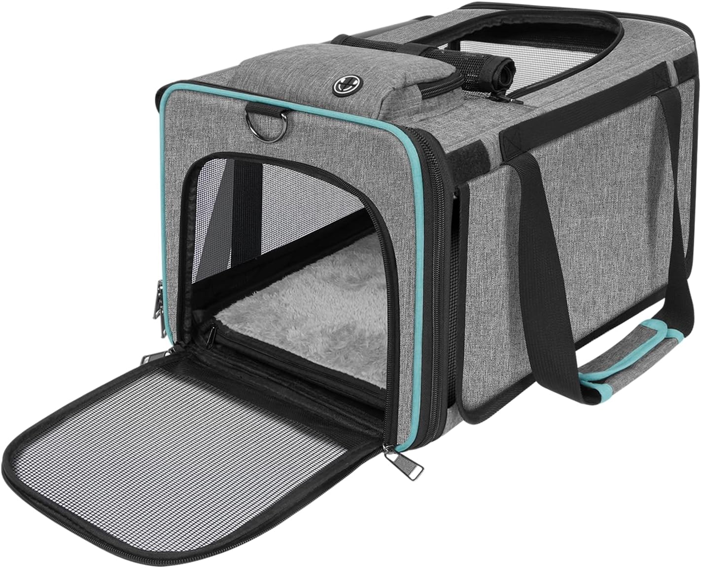 Soft-Sided Pet Carrier for Air Travel 18x11x11 Inch – Underseat Cabin Carry Bag for Small Cats & Dogs Under 15 lbs