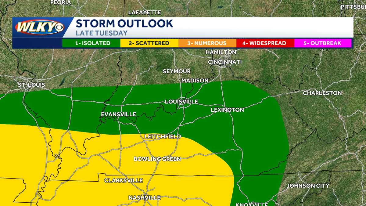 Strong to severe storms Monday and Tuesday