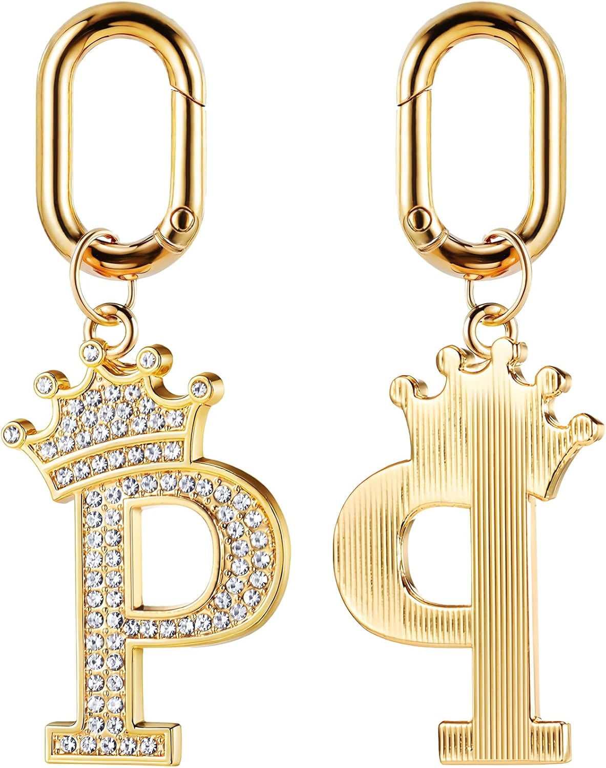 Tallew Dog Pet ID Tag, Letter Shapes Dog Collar Charm Name Tags Pet Personalized Dog Tag with Bling Rhinestones for Most Anti Lost Collar for Christmas Birthday Party Daily Decorations Gift