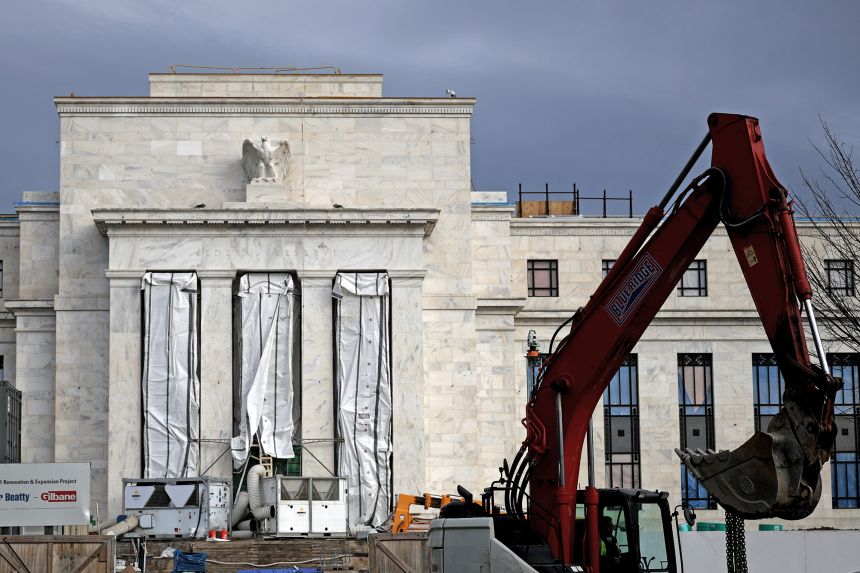 The Federal Reserve renovation site on January 14, 2026, in Washington, DC. Trump and his allies had seized on the renovation last year, claiming the cost overruns were evidence of mismanagement.