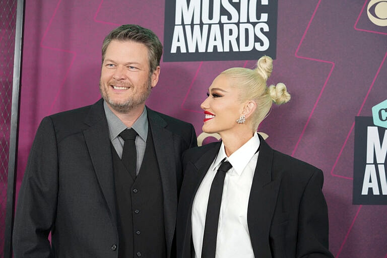 Blake Shelton and Gwen Stefani at CMT Awards 2023