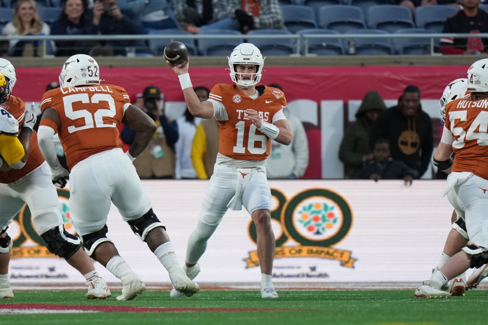 Texas QB Arch Manning led the Longhorns to a huge victory over the Wolverines at the stadium in Orlando