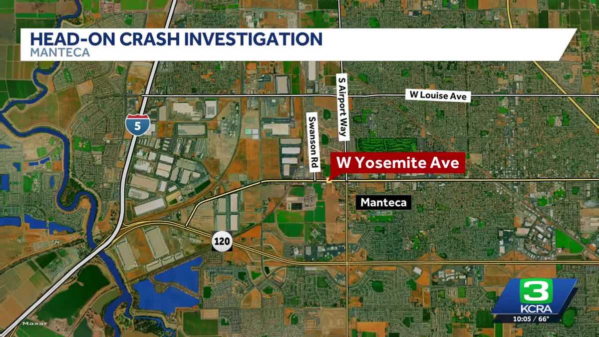 2 hurt in head-on crash in Manteca
