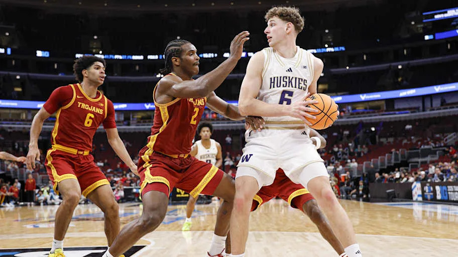 Hannes Steinbach looks to pass the ball against USC.