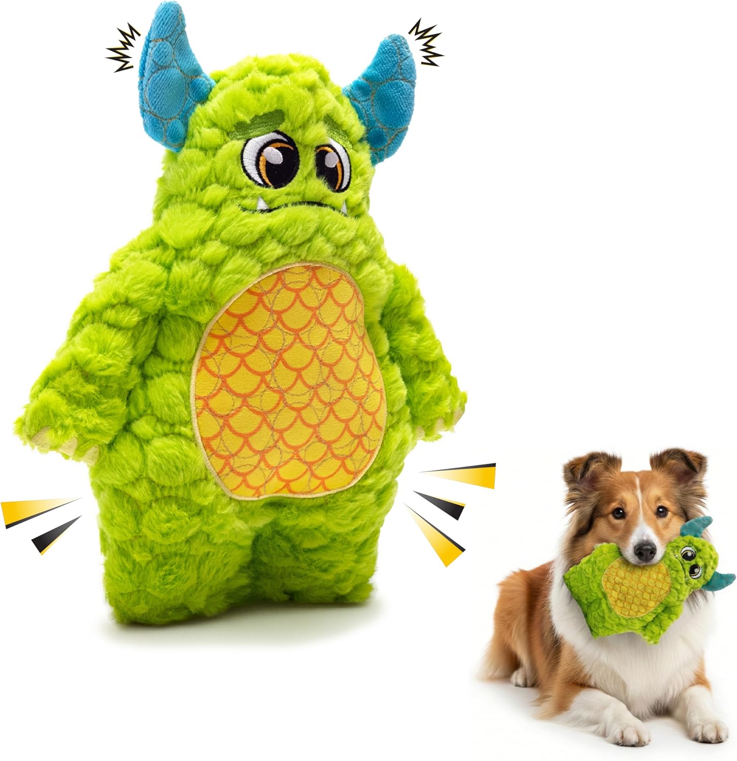 Bite Force – Durable & Strong Dog Toy with Squeaker, Kevlar-Reinforced for Aggressive chewers,