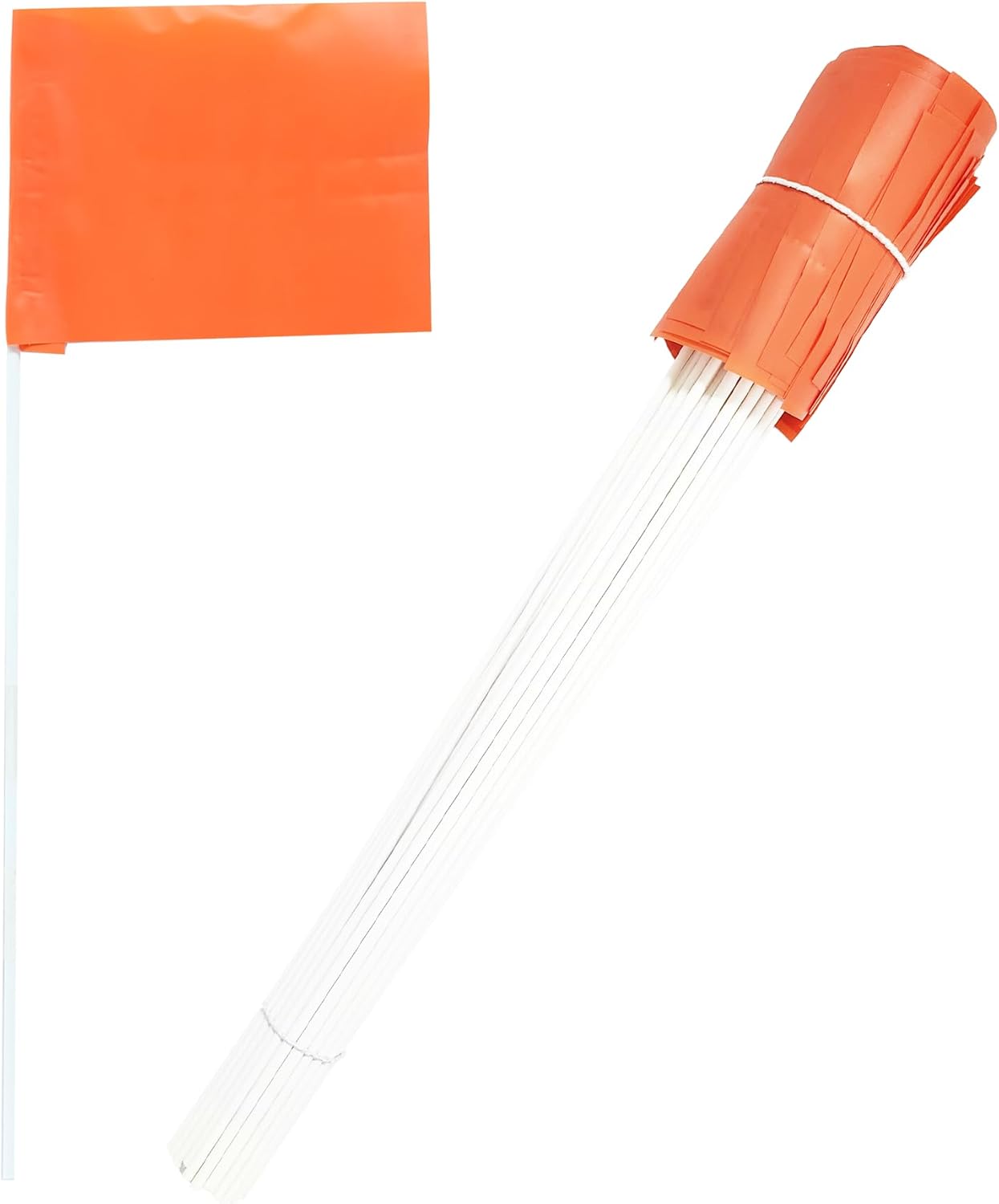 Dogtra Training Flags for GPS Fence/SMART Fence – 50-Pack Neon Orange Boundary Markers – Flexible, Weather-Resistant Yard Flags for Wireless Fence Training, Pet Containment, Safe Outdoor Setup