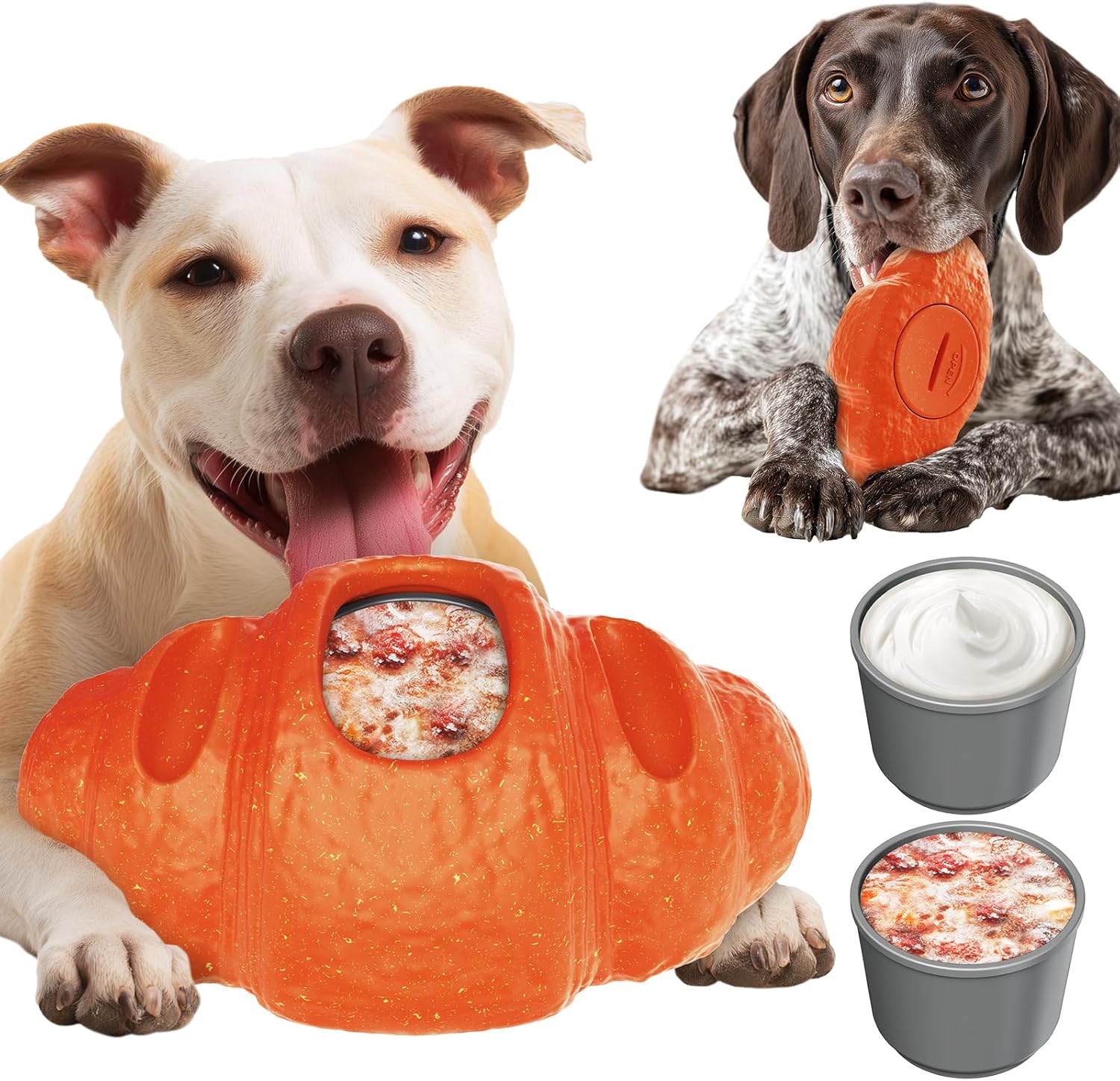 Durable Frozen Dog Chew Toy for Aggressive Chewers,Interactive Treat Dispensing Toy for Crate Training & Anxiety Relief,Food-Grade Nylon, Coffee Wood Fiber, Easy to Clean,For Medium & Large Dogs