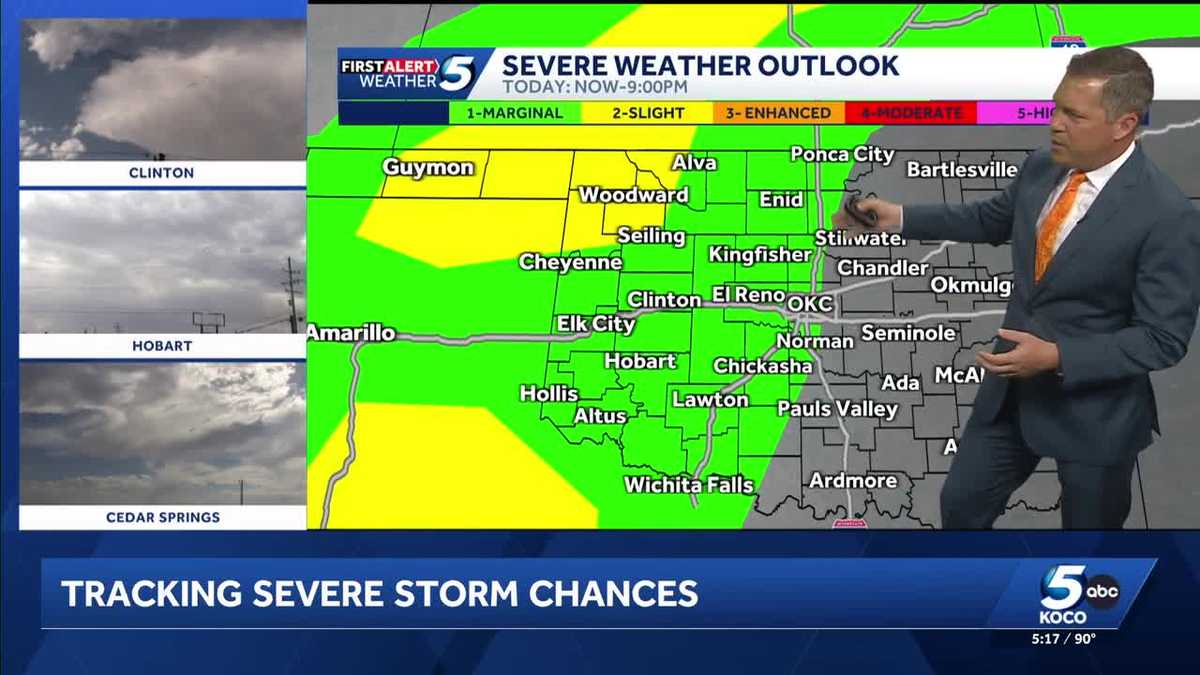 Oklahoma sees storm risk Friday and into weekend