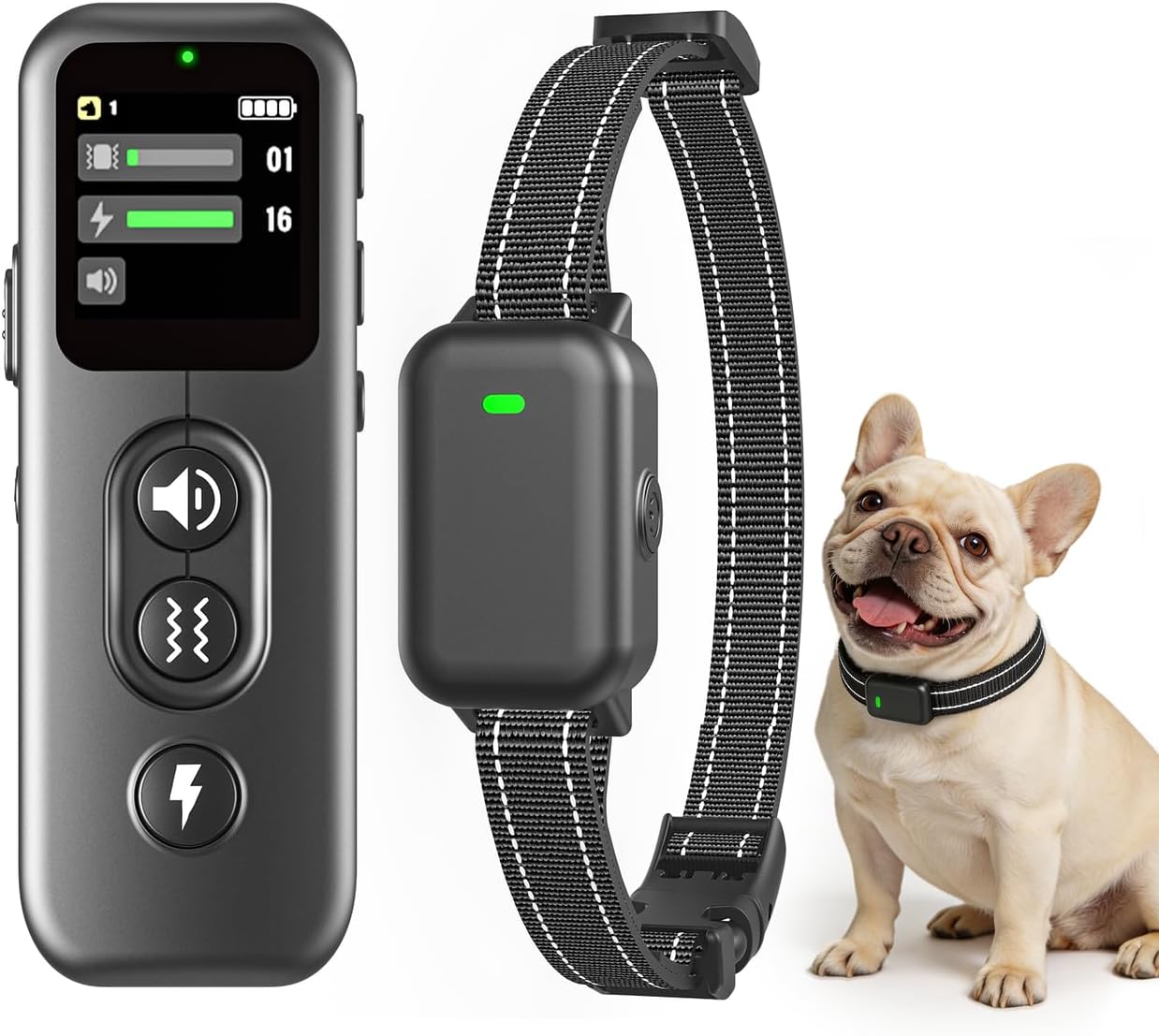Ultra-Small Shock Collar for Small Dogs with Gentle Shock, IPX8 4200FT Ultra-Light & Thin Dog Training Collar for Mini Small Dogs 5-30lbs with Beep & Vibration & Safe Shock